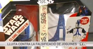 La Aduana y Arola en TV3 - reportaje en contra la falsificación de juguetes